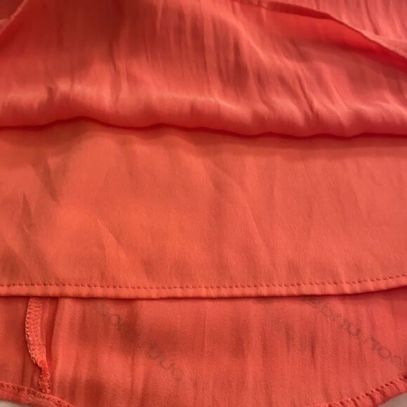 Loft Lace Overlay Coral Sleeveless‎ MIDI Dress 2 Coquette - Picture 10 of 11